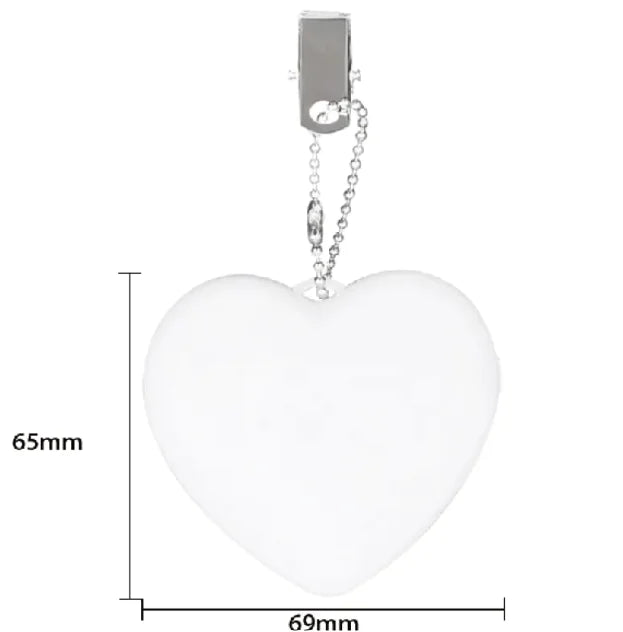 ✨ Glow Heart LED Keychain — Cute Bag Charm & Mini Night Light 💖