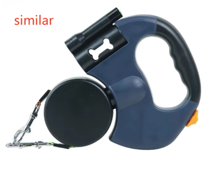 Dual Retractable Reflective Dog Leash